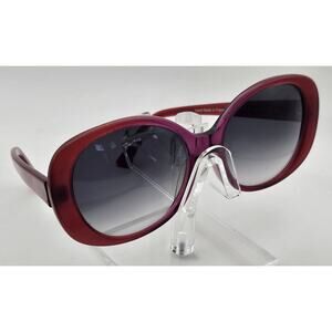 Morgenthal Frederics Brigitte Red Pink Oversized Sunglasses Handmade France E2